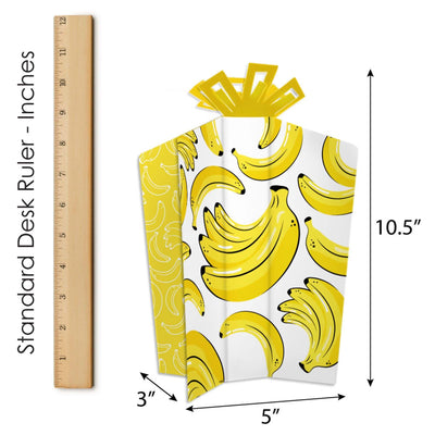 Let's Go Bananas - Table Decorations - Tropical Party Fold and Flare Centerpieces - 10 Count