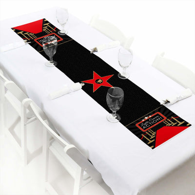 Red Carpet Hollywood - Petite Movie Night Party Paper Table Runner - 12" x 60"