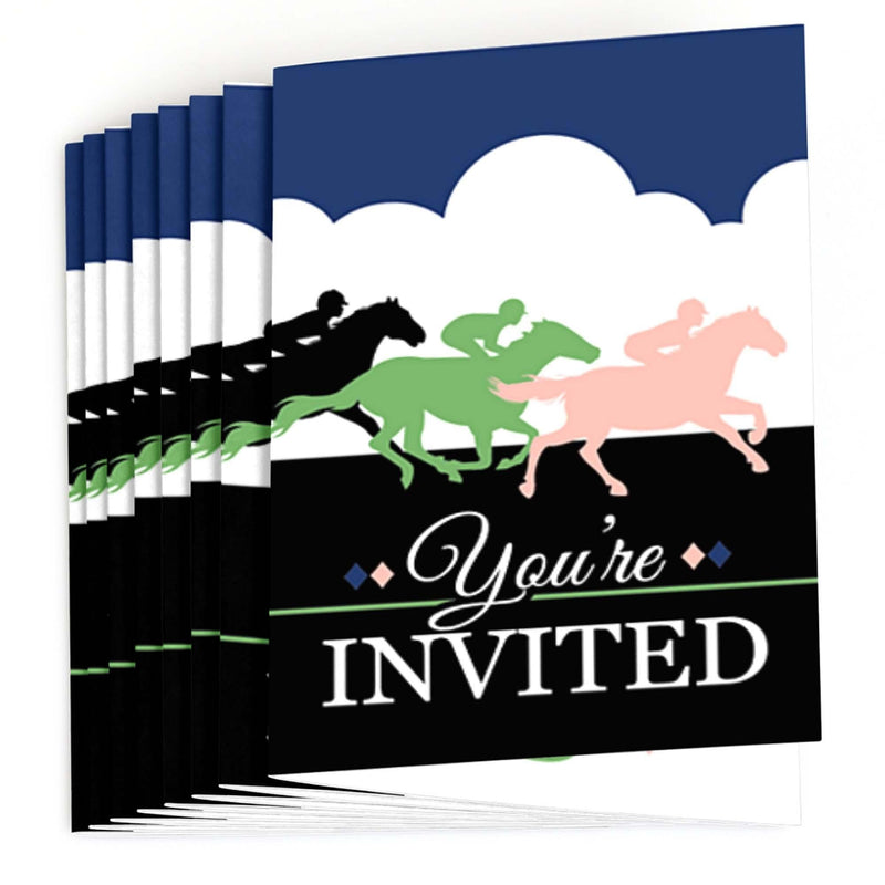 Kentucky Horse Derby - Fill In Horse Race Party Invitations - 8 ct
