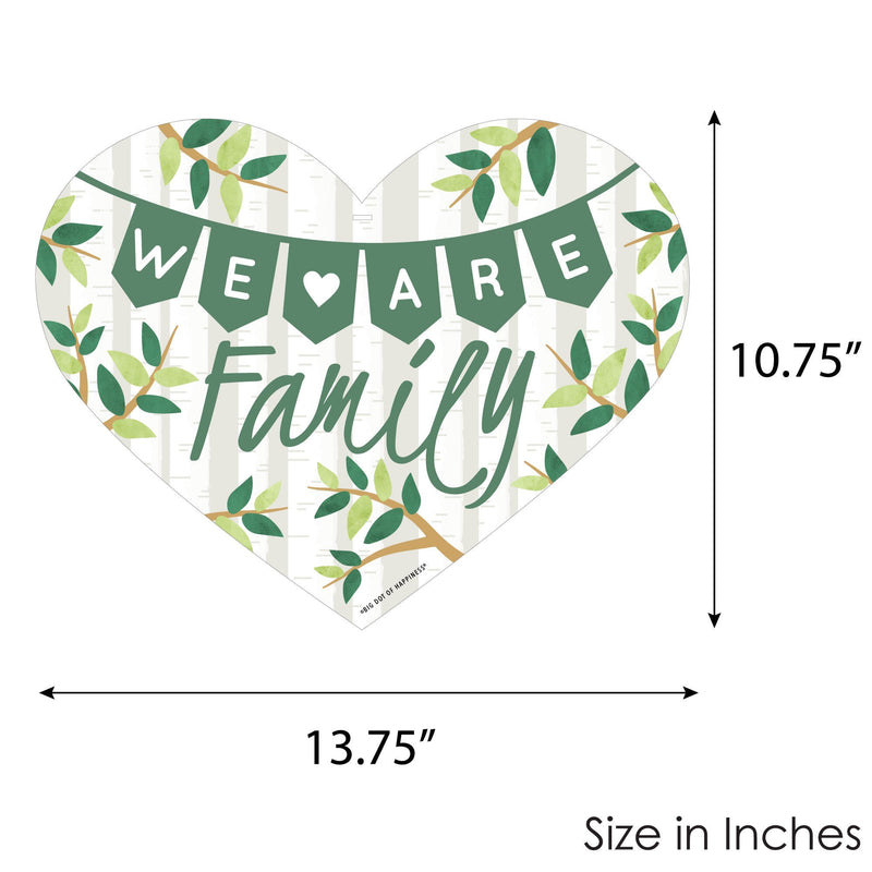 Family Tree Reunion - Hanging Porch Family Gathering Party Outdoor Decorations - Front Door Decor - 1 Piece Sign