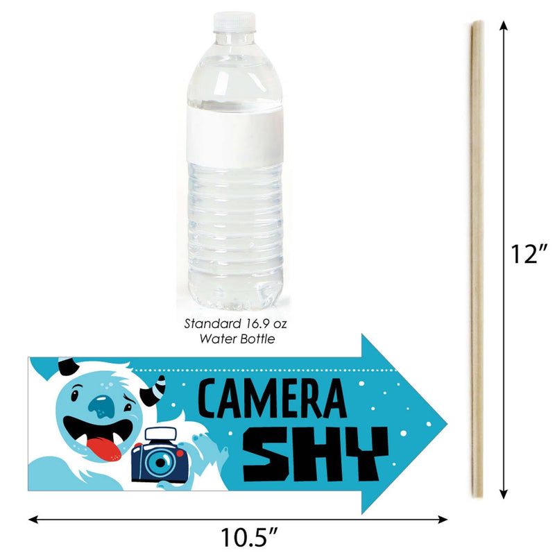 Funny Yeti to Party - 10 Piece Abominable Snowman Party or Birthday Party Photo Booth Props Kit