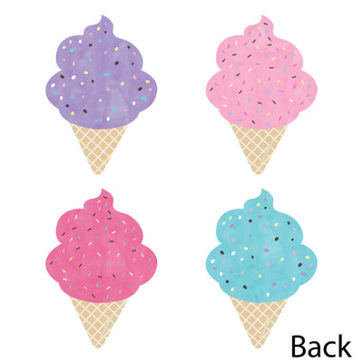 Scoop Up The Fun - Ice Cream - Decorations DIY Sprinkles Party Essentials - Set of 20