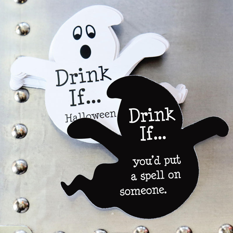 Drink If Game - Spooky Ghost - Halloween Party Game - Set of 24