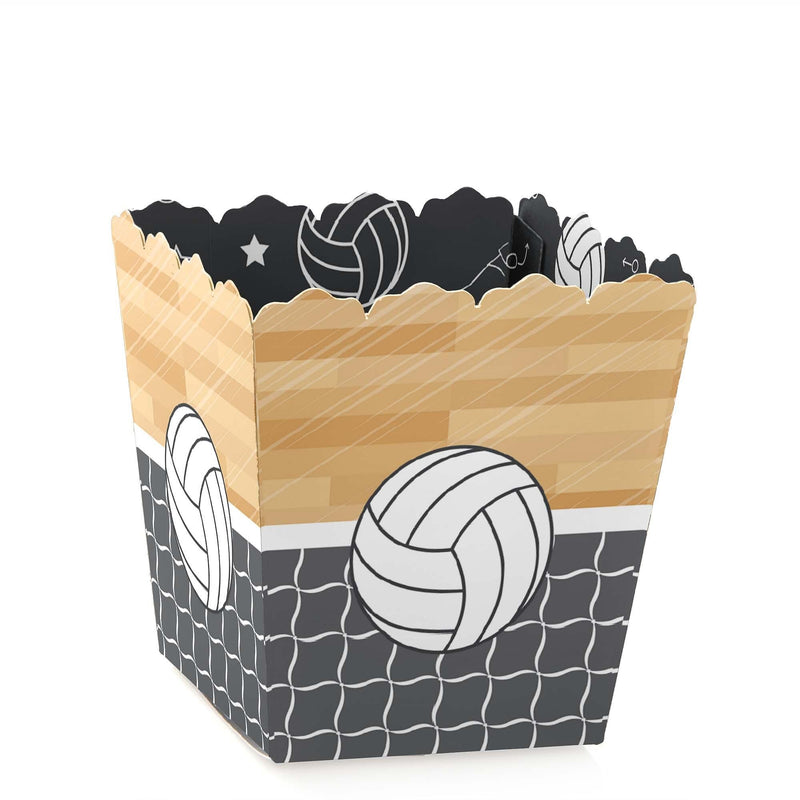 Bump, Set, Spike - Volleyball - Party Mini Favor Boxes - Baby Shower or Birthday Party Treat Candy Boxes - Set of 12
