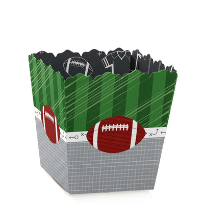 End Zone - Football - Party Mini Favor Boxes - Baby Shower or Birthday Party Treat Candy Boxes - Set of 12