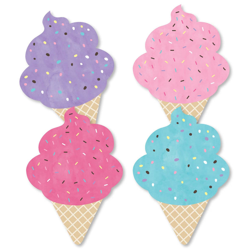 Scoop Up The Fun - Ice Cream - Decorations DIY Sprinkles Party Essentials - Set of 20