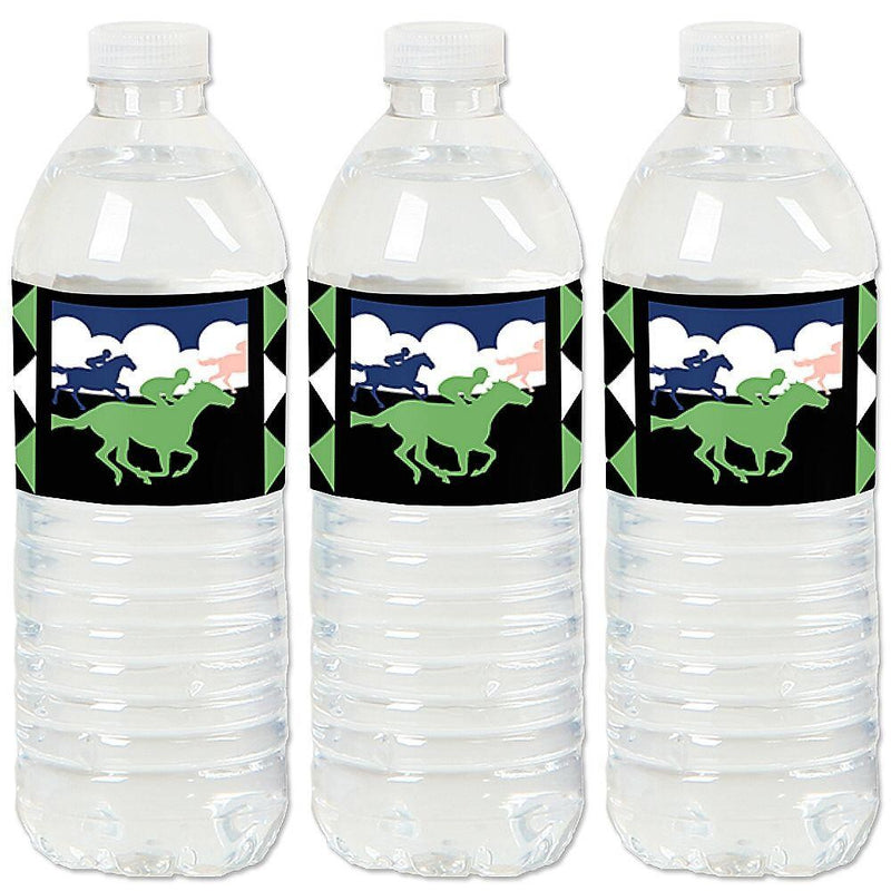 Kentucky Horse Derby - Horse Race Party Water Bottle Sticker Labels - Set of 20