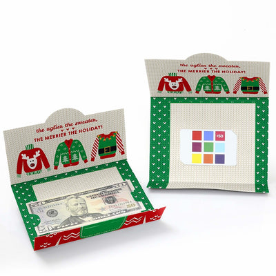 Ugly Sweater - Set of 8 Holiday & Christmas Money And Gift Card Holders