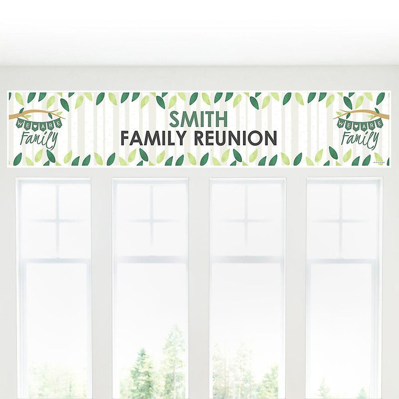 Family Tree Reunion - Personalized Family Gathering Party Banner