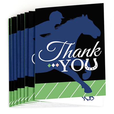 Kentucky Horse Derby - Horse Race Party Thank You Cards - 8 ct