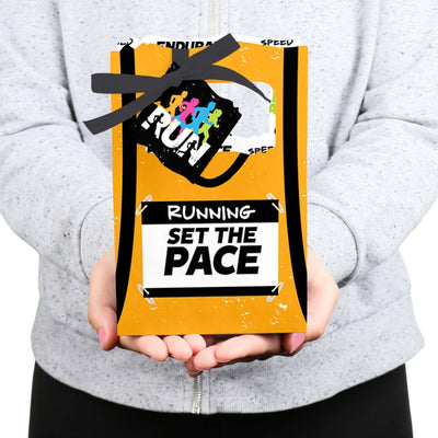 Set the Pace - Running - Track, Cross Country or Marathon Party Favor Boxes - Set of 12