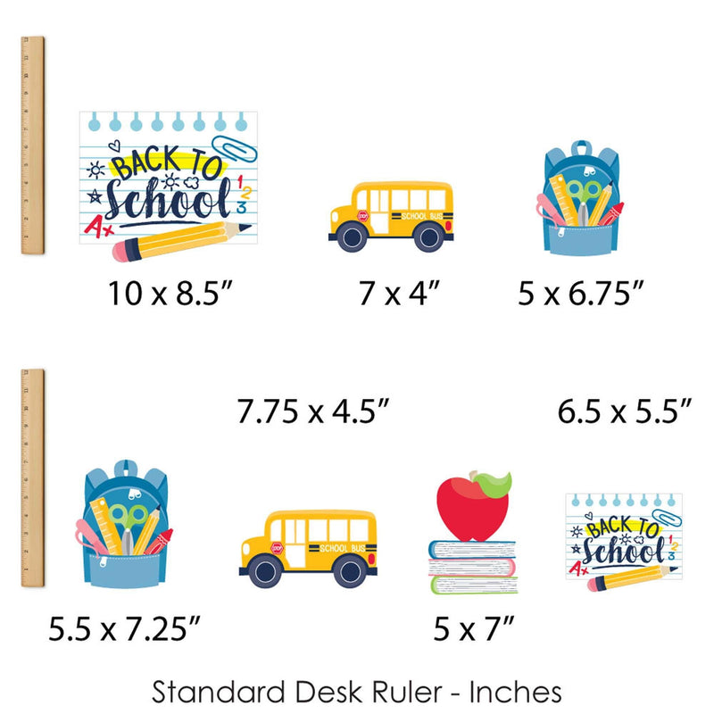 Back to School - First Day of School Classroom Decorations Centerpiece Sticks - Showstopper Table Toppers - 35 Pieces