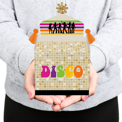 70's Disco - Treat Box Party Favors - 1970s Disco Fever Party Goodie Gable Boxes - Set of 12