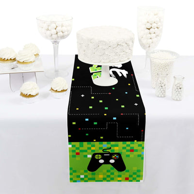 Game Zone - Petite Pixel Video Game Party Paper Table Runner - 12" x 60"