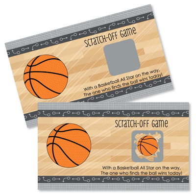 Nothin' But Net - Basketball - Baby Shower Game Scratch Off Cards - 22 ct