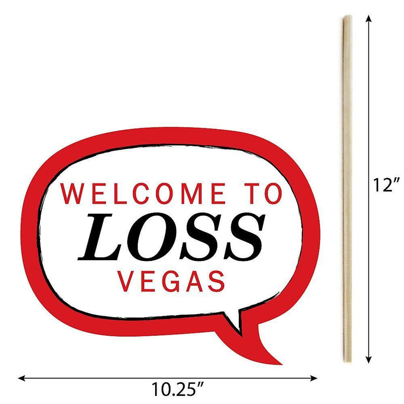 Funny Las Vegas - 10 Piece Photo Booth Props Kit