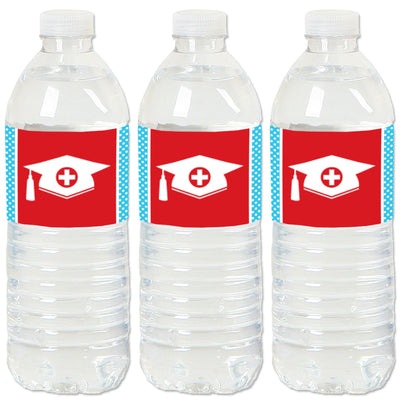Nurse Graduation - Medical Nursing Graduation Party Water Bottle Sticker Labels - Set of 20