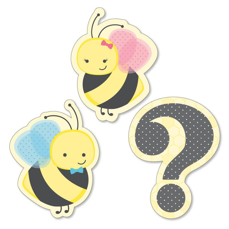 What Will It BEE? - DIY Shaped Party Paper Cut-Outs - 24 ct