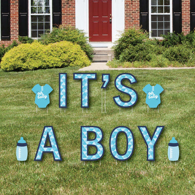It's A Boy - Yard Sign Outdoor Lawn Decorations - Boy Baby Shower And Baby Announcement Yard Signs