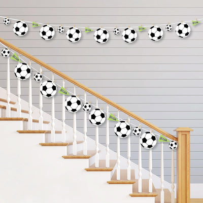 GOAAAL! - Soccer - Baby Shower or Birthday Party DIY Decorations - Clothespin Garland Banner - 44 Pieces