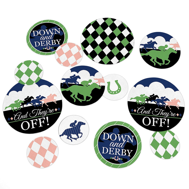 Kentucky Horse Derby - Horse Race Party Giant Circle Confetti - Party Decorations - Large Confetti 27 Count