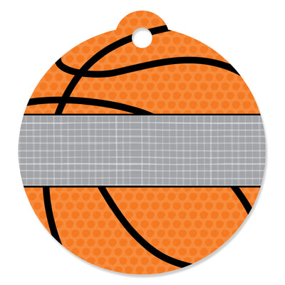 Nothin' but Net - Basketball - Baby Shower or Birthday Party Favor Gift Tags (Set of 20)