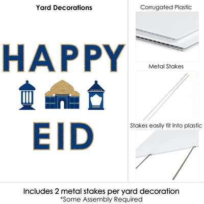Ramadan - Yard Sign Outdoor Lawn Decorations - Eid Mubarak Yard Signs