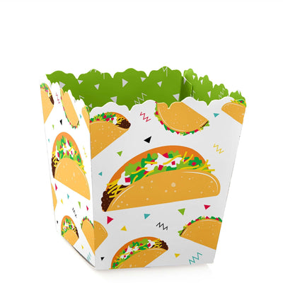 Taco 'Bout Fun - Party Mini Favor Boxes - Mexican Fiesta Treat Candy Boxes - Set of 12