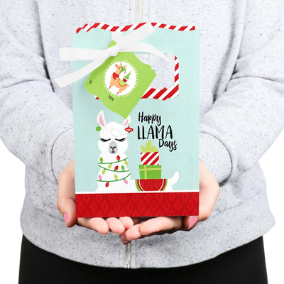 Fa La Llama - Christmas and Holiday Party Favor Boxes - Set of 12
