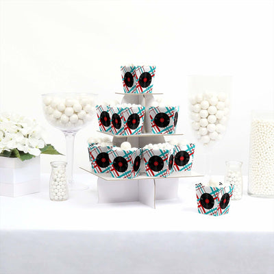 50's Sock Hop - Party Mini Favor Boxes - 1950s Rock N Roll Party Treat Candy Boxes - Set of 12