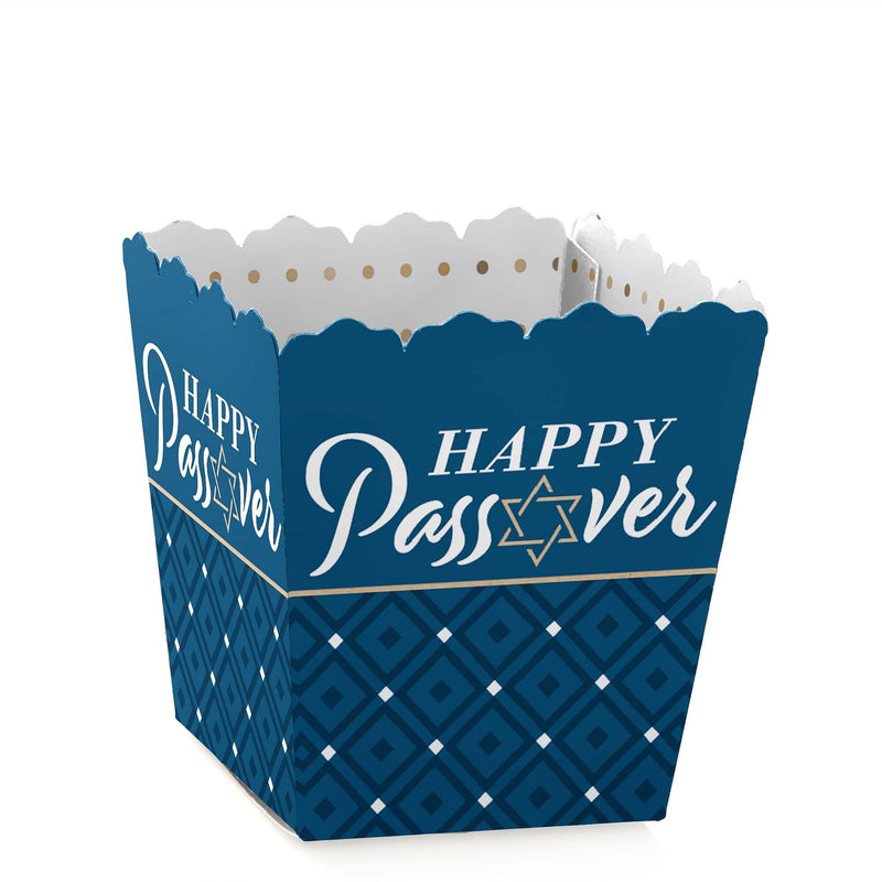 Happy Passover - Party Mini Favor Boxes - Pesach Jewish Holiday Party Treat Candy Boxes - Set of 12