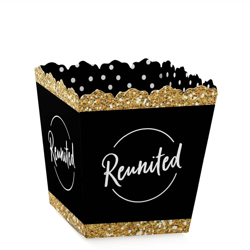 Reunited - Party Mini Favor Boxes - School Class Reunion Party Treat Candy Boxes - Set of 12