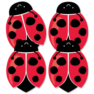Happy Little Ladybug - Decorations DIY Baby Shower or Birthday Party Essentials - Set of 20