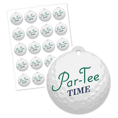 Par-Tee Time - Golf - Birthday or Retirement Party Favor Gift Tags (Set of 20)