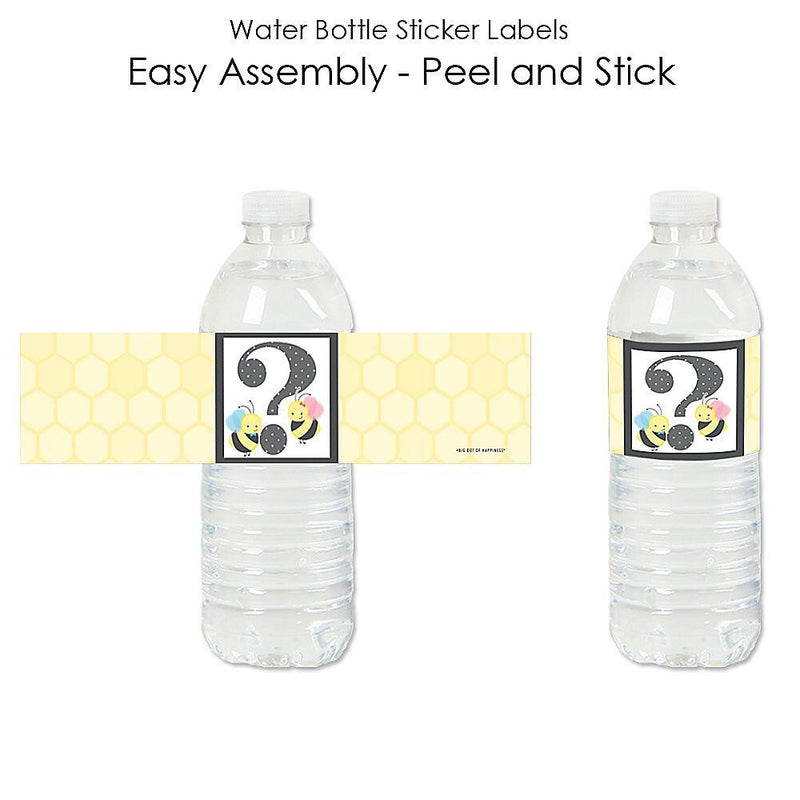 What Will It BEE? - Gender Reveal Water Bottle Sticker Labels - Set of 20