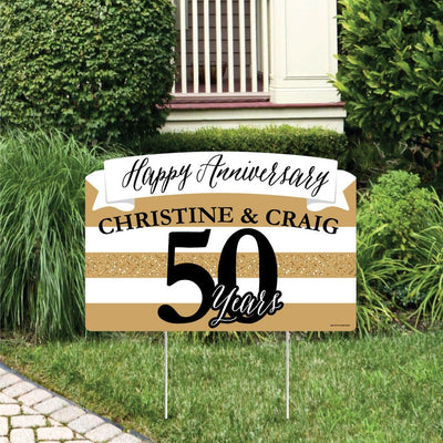 We Still Do - 50th Wedding Anniversary - Anniversary Party Yard Sign Lawn Decorations - Personalized Happy Anniversary 50 Years Party Yardy Sign