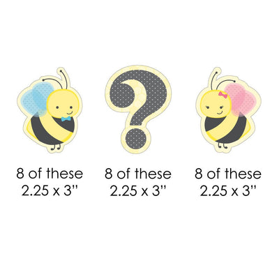 What Will It BEE? - DIY Shaped Party Paper Cut-Outs - 24 ct