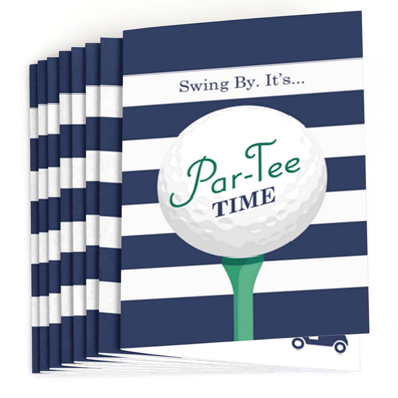 Par-Tee Time - Golf - Fill In Birthday or Retirement Party Invitations - 8 ct