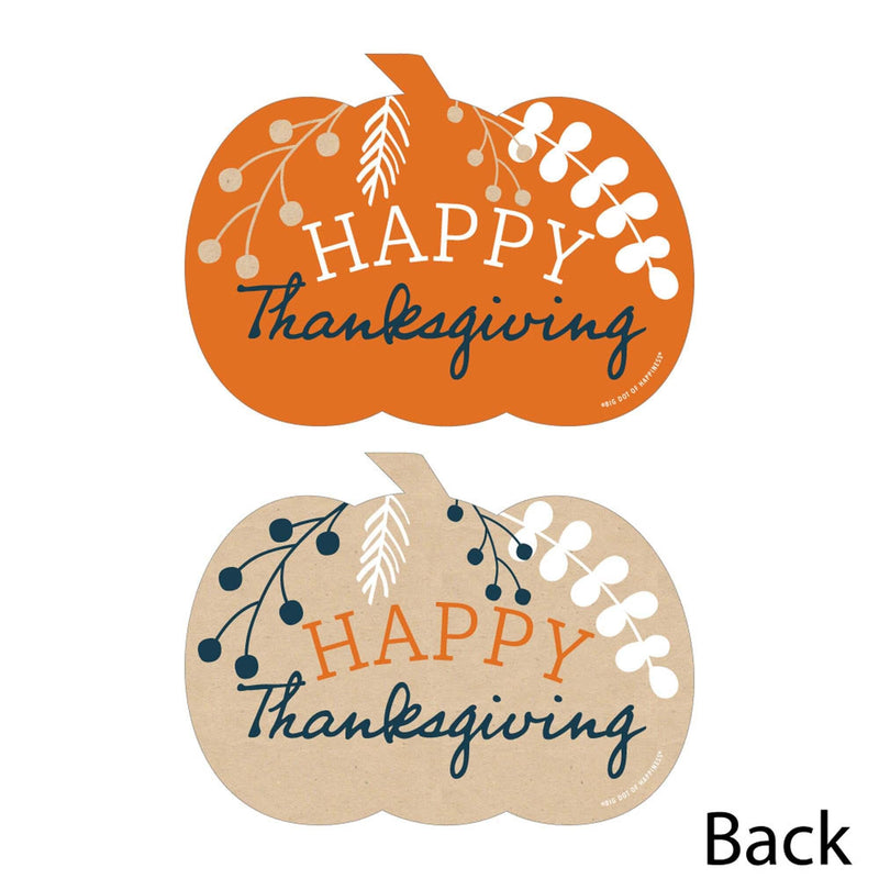 Happy Thanksgiving - Decorations DIY Fall Harvest Party Essentials - Set of 20