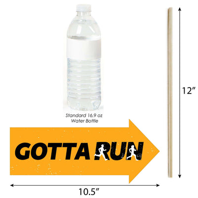 Funny Set The Pace - Running - 10 Piece Track, Cross Country or Marathon Photo Booth Props Kit