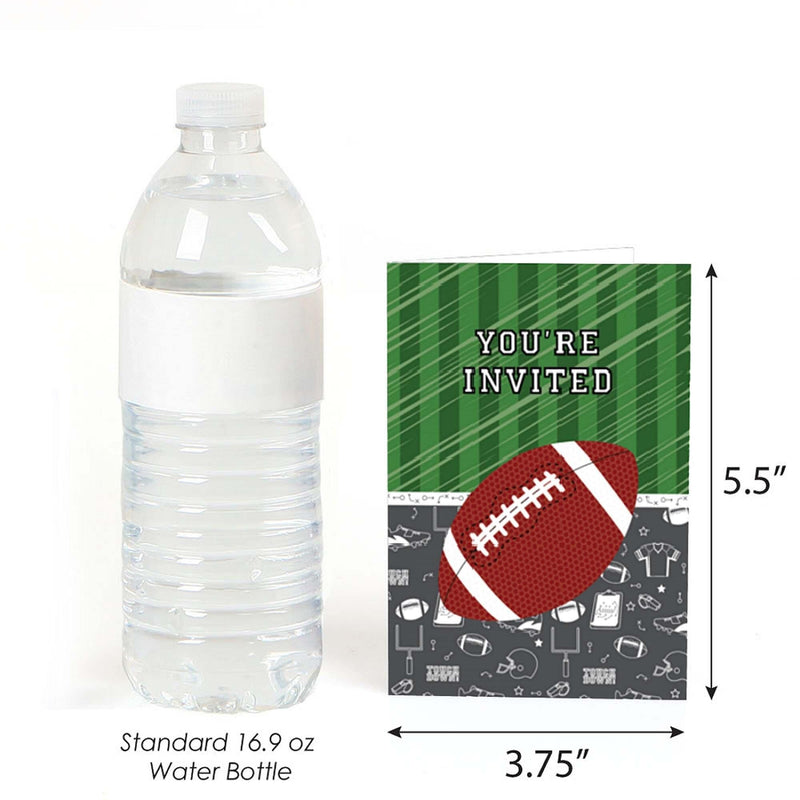 End Zone - Football - Fill in Party Invitations - 8 ct
