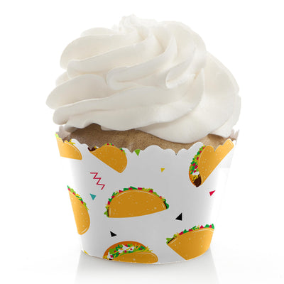 Taco 'Bout Fun - Mexican Fiesta Decorations - Party Cupcake Wrappers - Set of 12