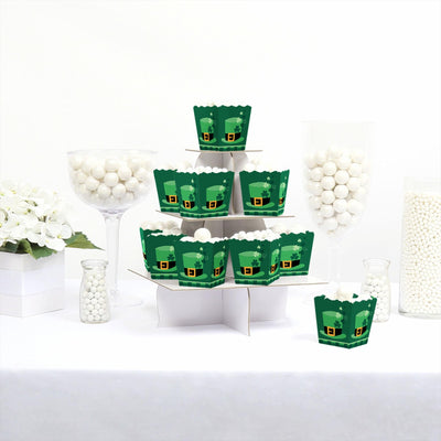 Shamrock St. Patrick's Day - Party Mini Favor Boxes - Saint Paddy's Day Party Treat Candy Boxes - Set of 12
