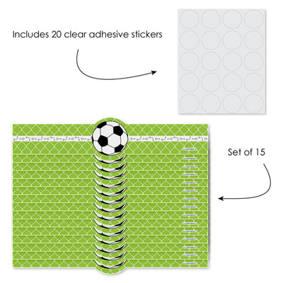 GOAAAL! - Soccer - DIY Party Wrappers - 15 ct