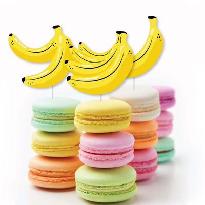 Let's Go Bananas - DIY Shaped Tropical Party Cut-Outs - 24 ct