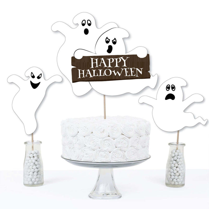 Spooky Ghost - Halloween Party Centerpiece Sticks - Table Toppers - Set of 15