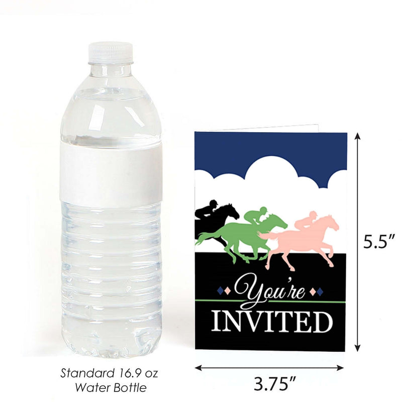 Kentucky Horse Derby - Fill In Horse Race Party Invitations - 8 ct