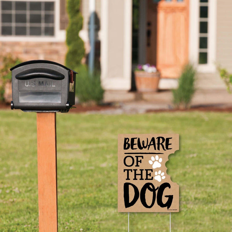 Beware of Dog - Outdoor Lawn Sign - Dog on Premises Yard Sign - 1 Piece