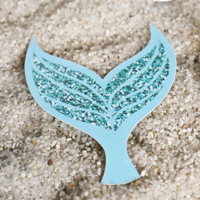 Let's Be Mermaids - DIY Shaped Baby Shower or Birthday Party Paper Cut-Outs - 24 ct