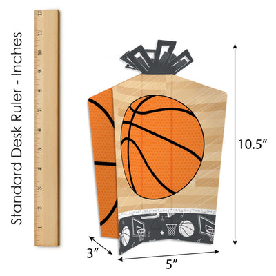 Nothin' But Net - Basketball - Table Decorations - Baby Shower or Birthday Party Fold and Flare Centerpieces - 10 Count
